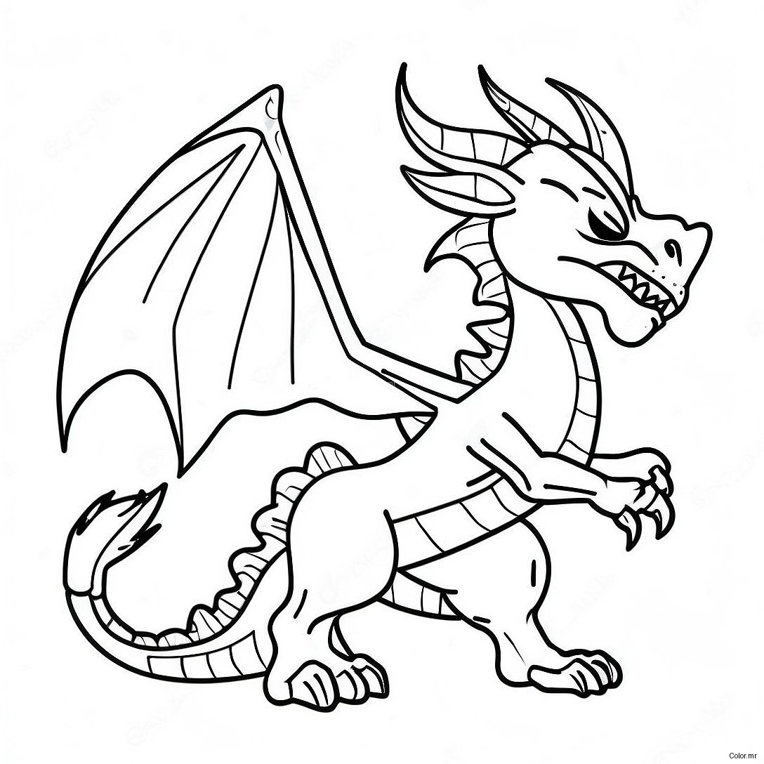 Fiery Death Song Dragon Coloring Page 58325 48472