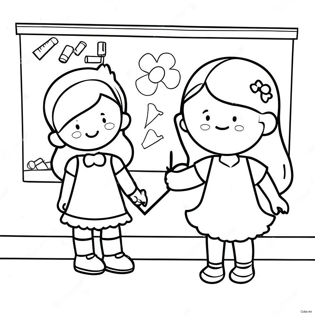 First Day Of School Kindergarten Coloring Page 9416 7687