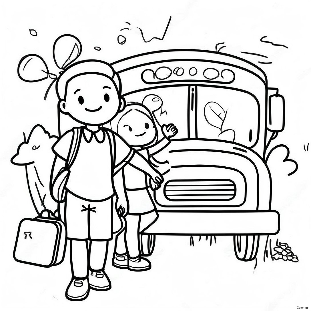 First Day Of School Kindergarten Coloring Page 9416 7688