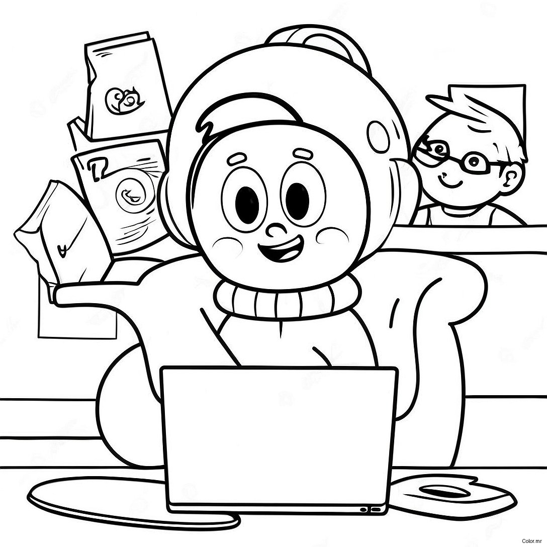 Friendly Internet Safety Tips Coloring Page 42461 35391
