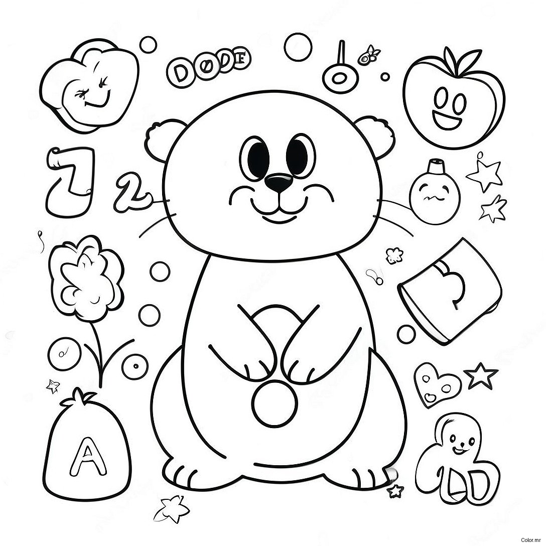 Fun Alphabet Tracing Sheet Coloring Page 56812 47217