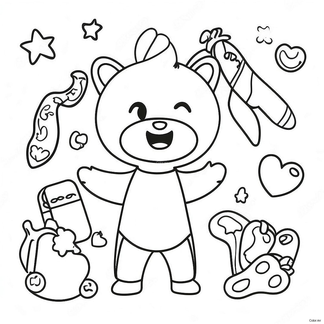 Fun Body Outline For Kids Coloring Page 33893 17979