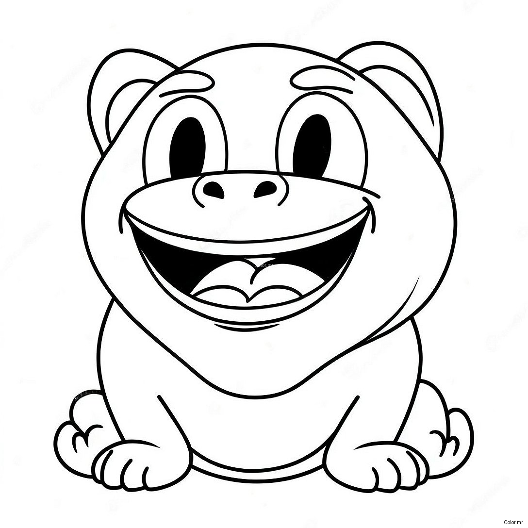 Funny Big Mouth Animal Coloring Page 18716 15668