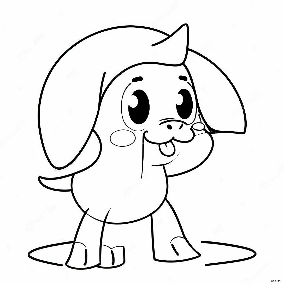 Funny Cartoon Butt Coloring Page 31880 16402