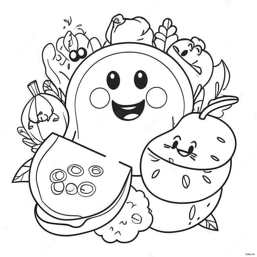 Funny Pun Illustrations Coloring Page 47354 39402