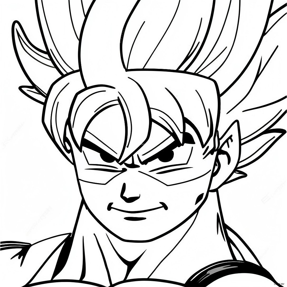 Goku Ultra Instinct In Battle Pose Coloring Page 9757 7967