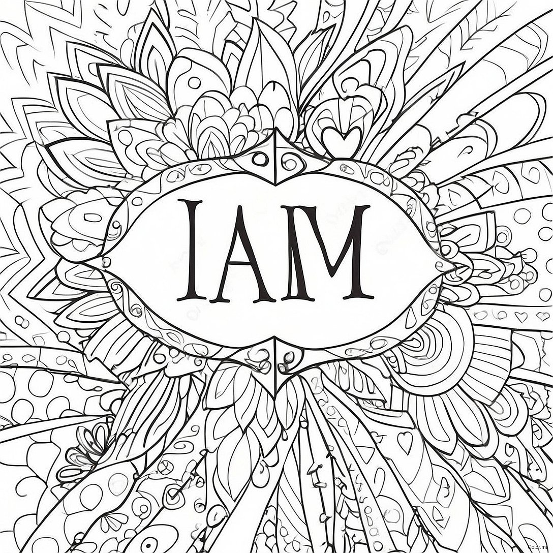 I Am Enough Inspirational Quotes Coloring Page 58155 48336