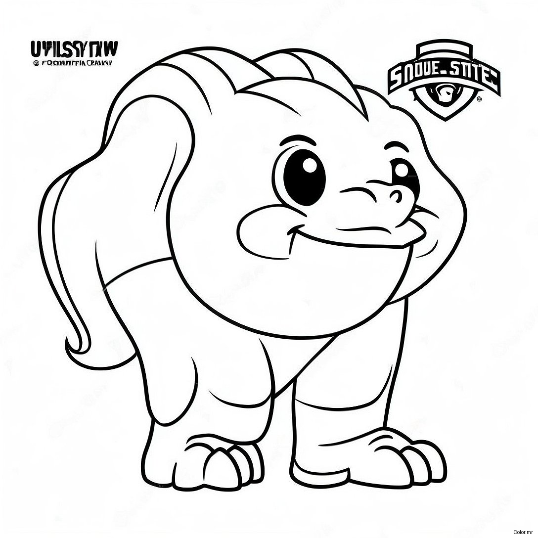 Iowa State Cyclones Mascot Coloring Page 47775 39727