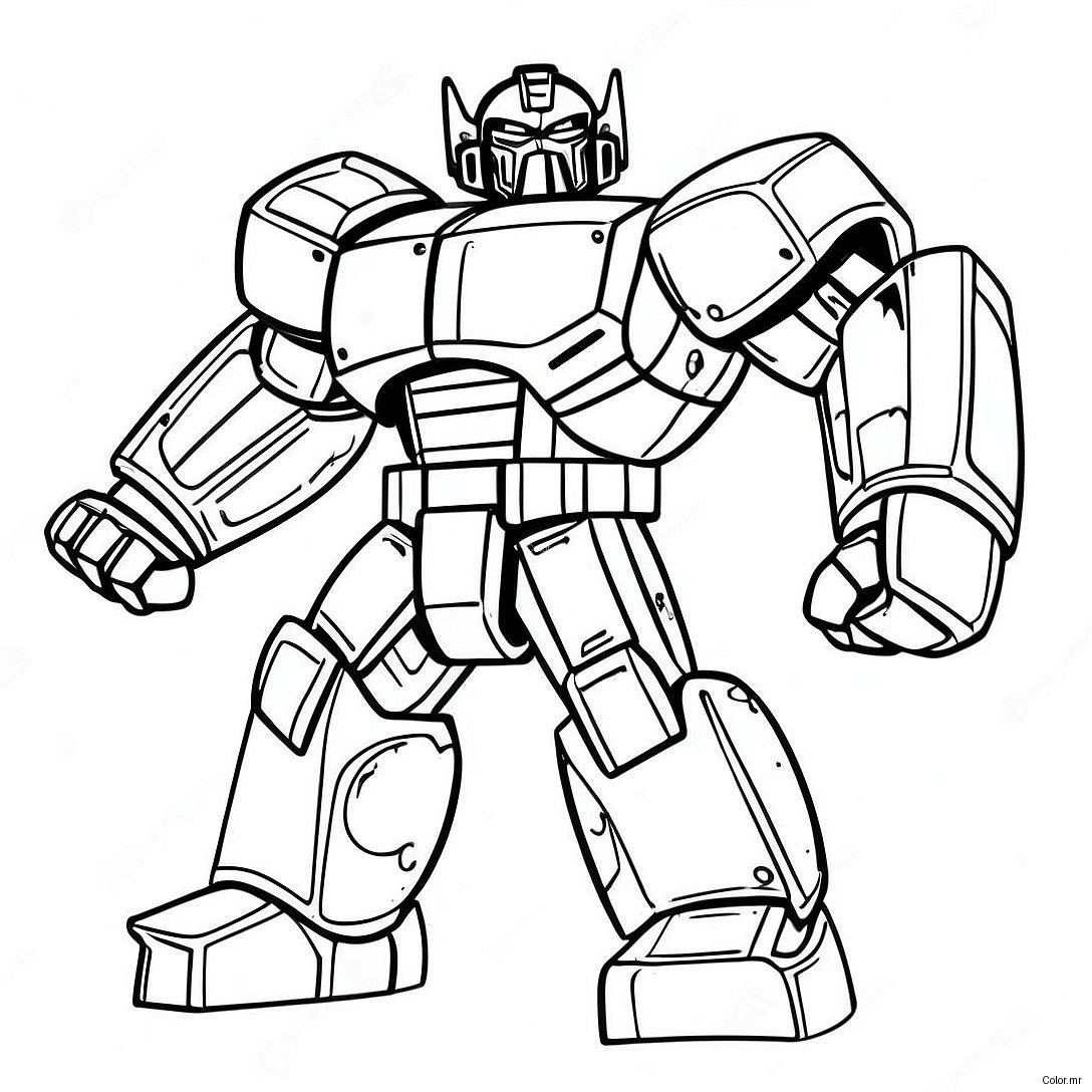 Ironhide In Posa Di Battaglia Pagina Da Colorare 35934 29884