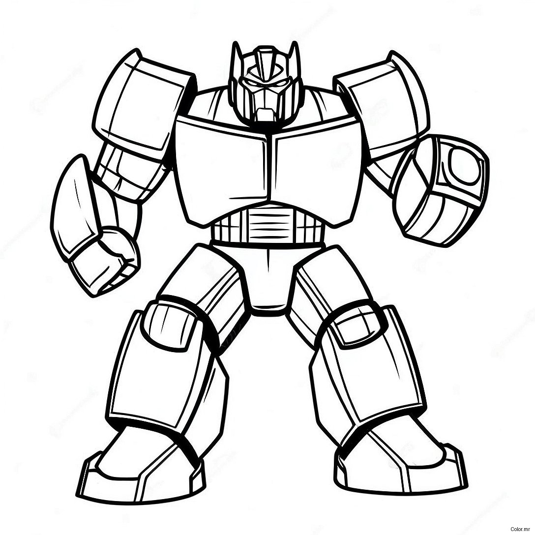 Ironhide In Posa Di Battaglia Pagina Da Colorare 35934 29980