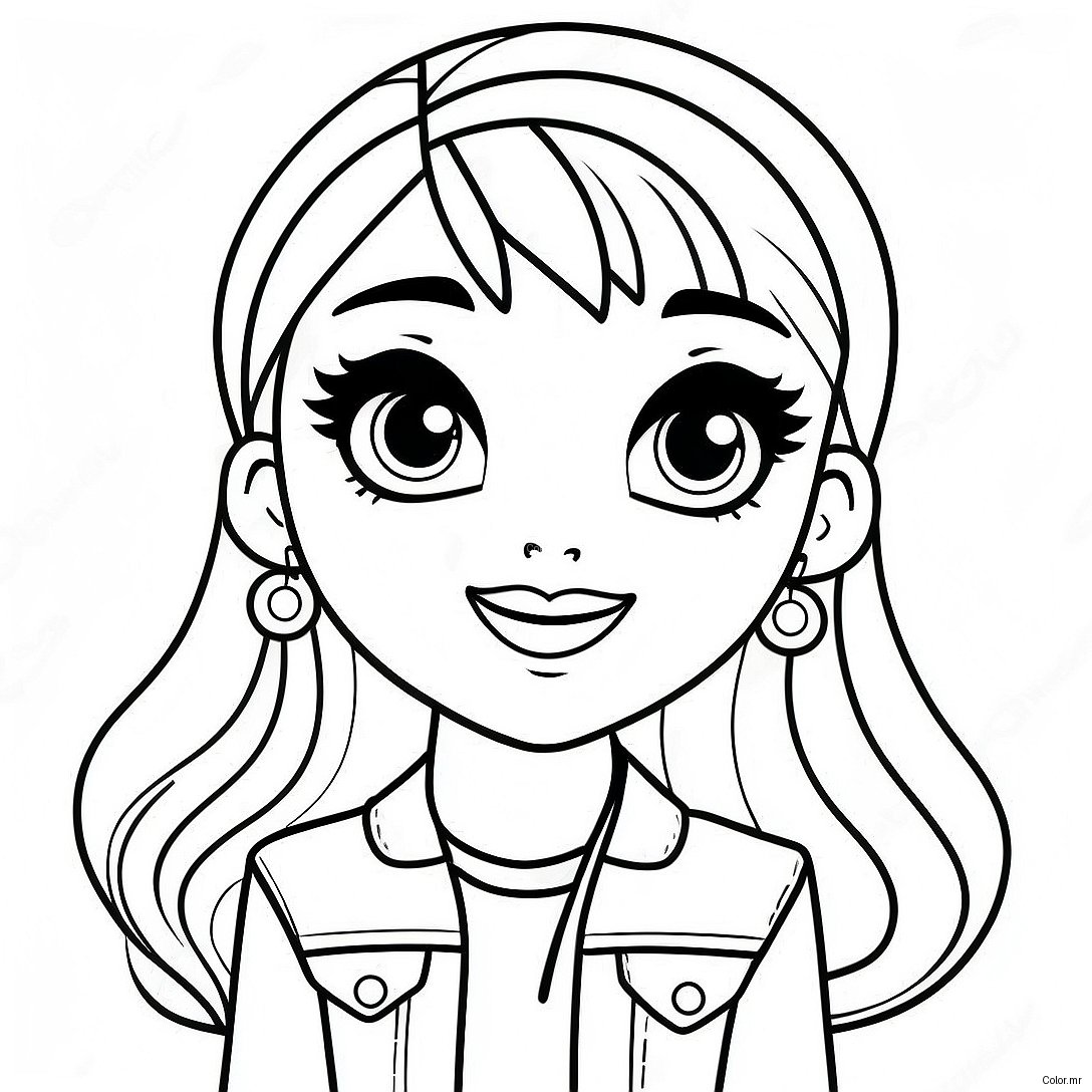 Jade From Rainbow High In Stylish Outfit Coloring Page 47344 39386