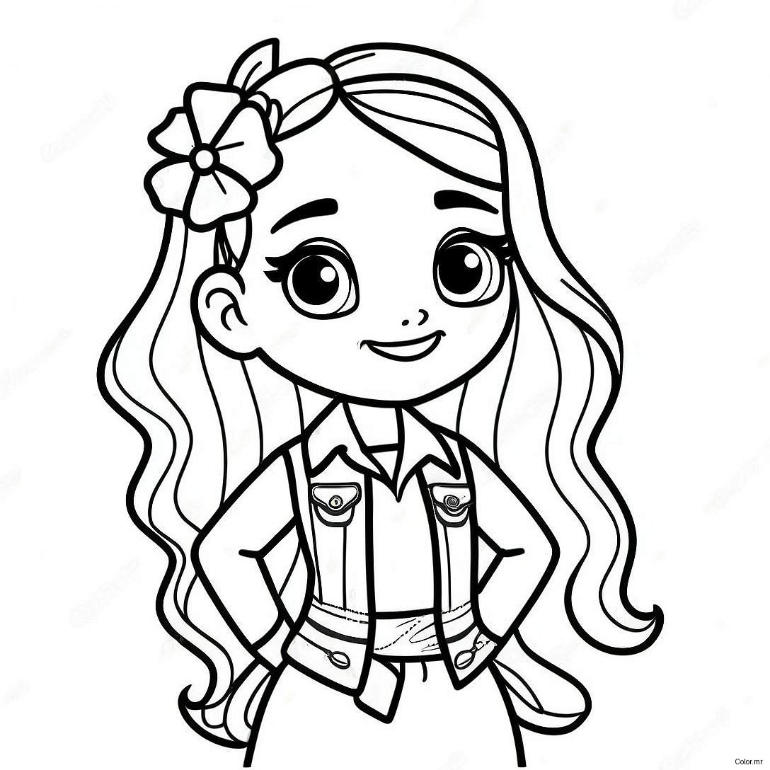 Jade From Rainbow High In Stylish Outfit Coloring Page 47344 39387