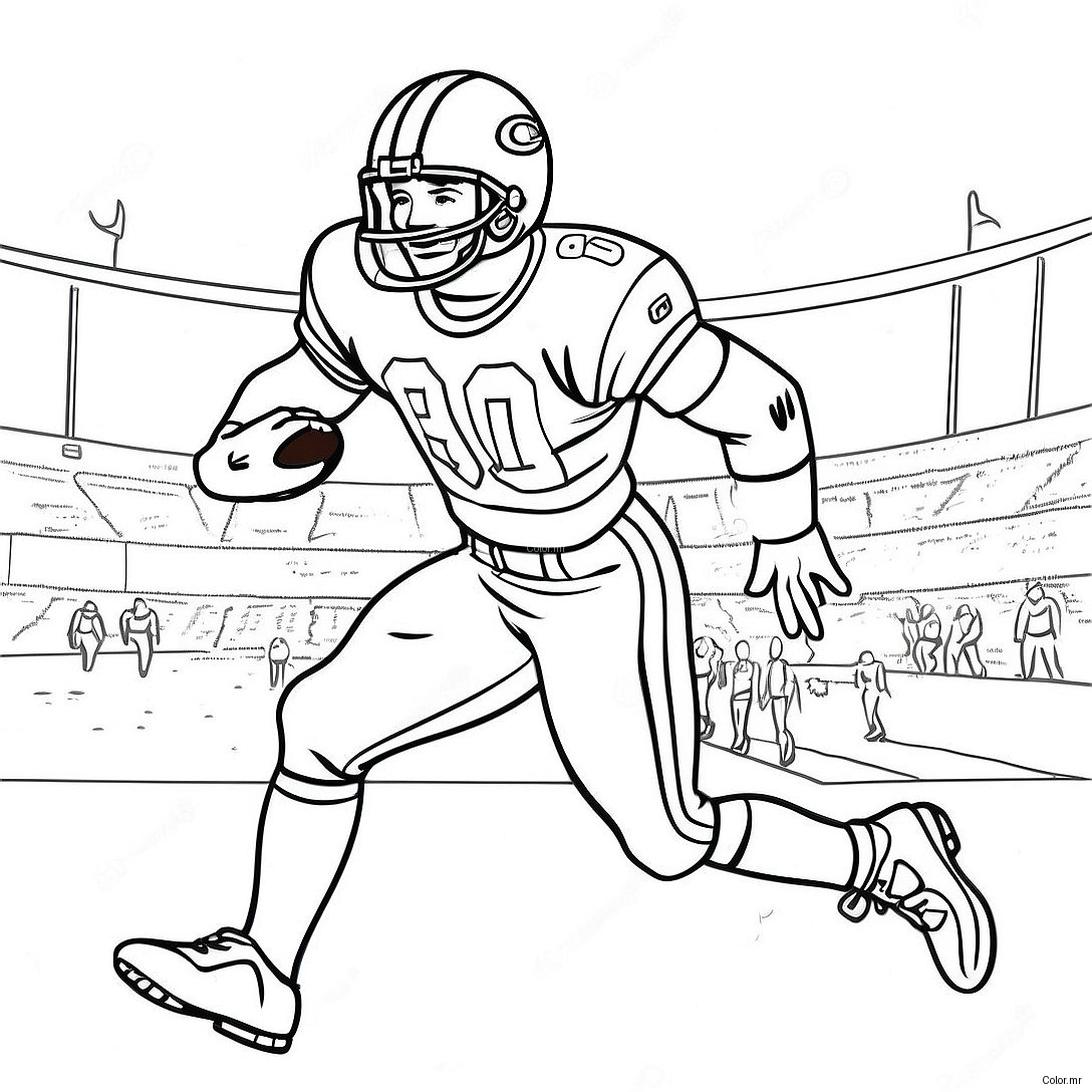 Jerry Rice Catching A Football Coloring Page 59817 49649