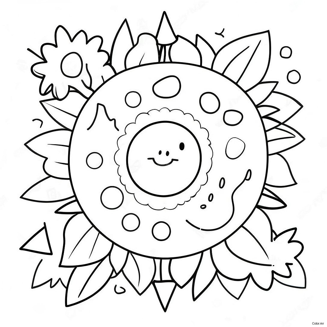 Joyful Summer Solstice Celebration Coloring Page 42552 35450