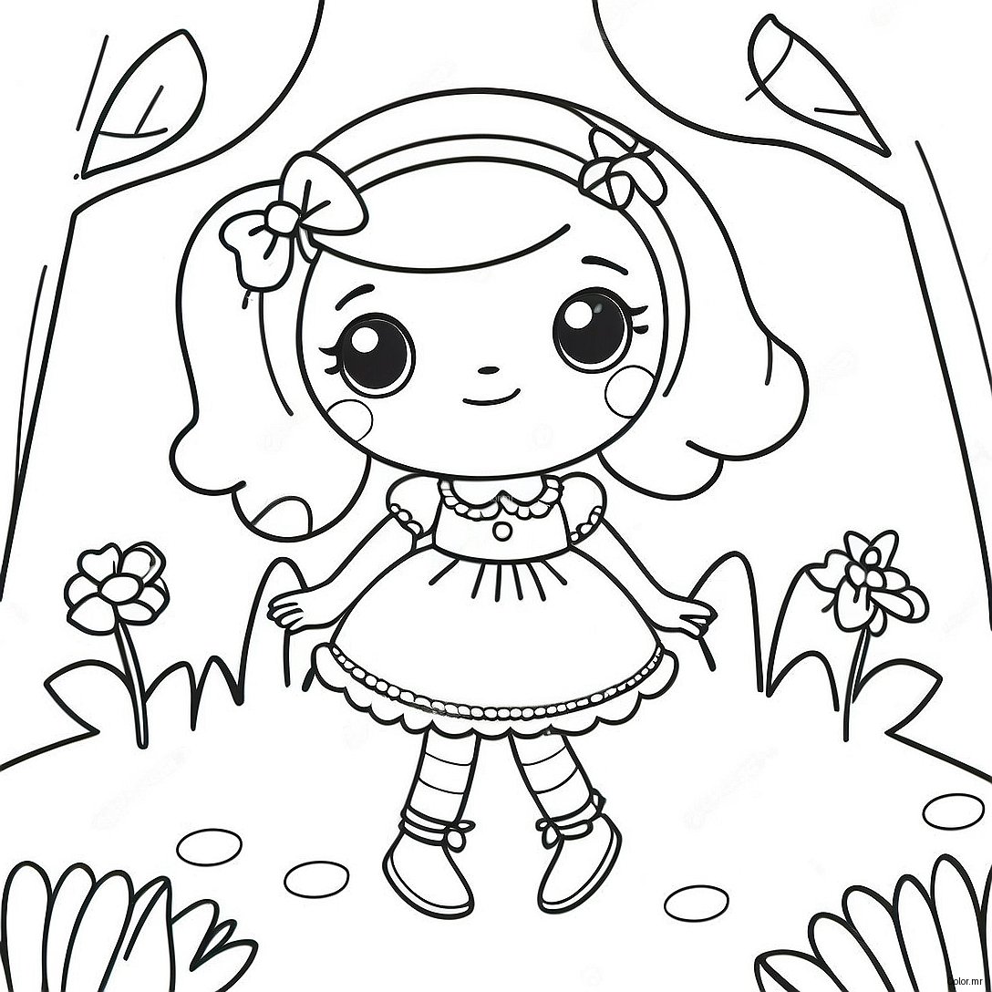 Lalaloopsy Dolls In A Magical Garden Coloring Page 19419 16228