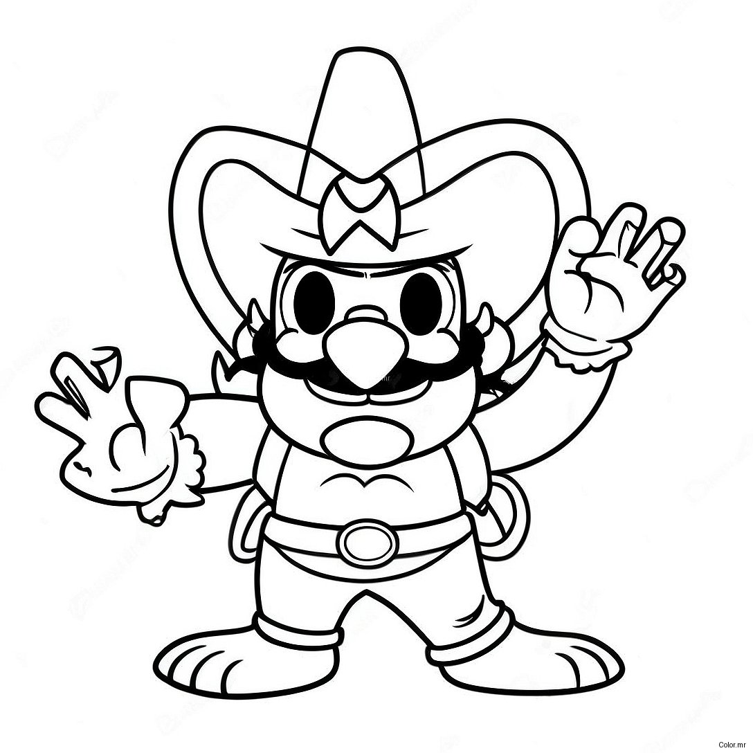 Lemmy Koopaling With A Star Wand Coloring Page 32070 16553