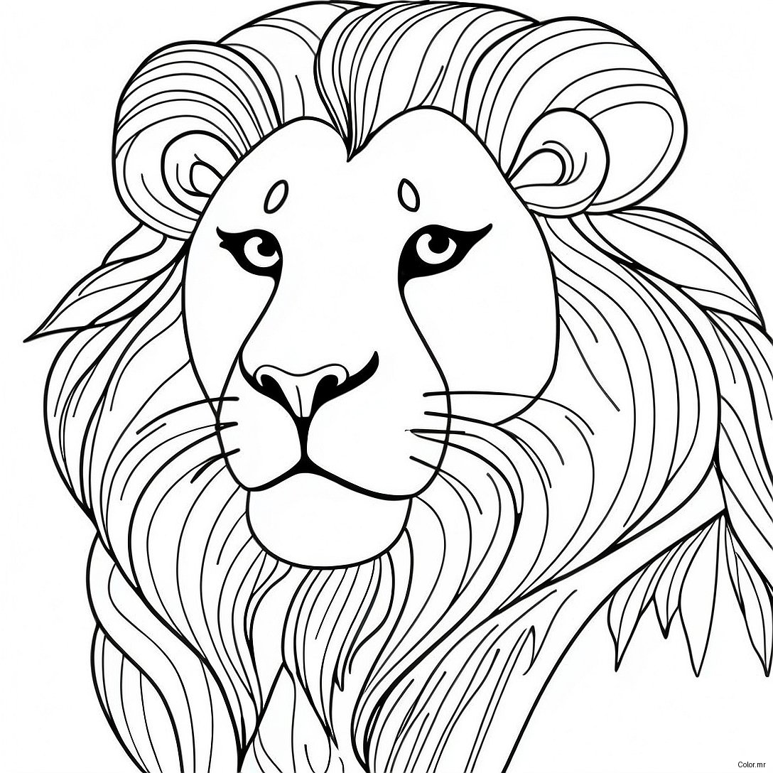 Majestic Lion From Carnival Of The Animals Coloring Page 66191 54669