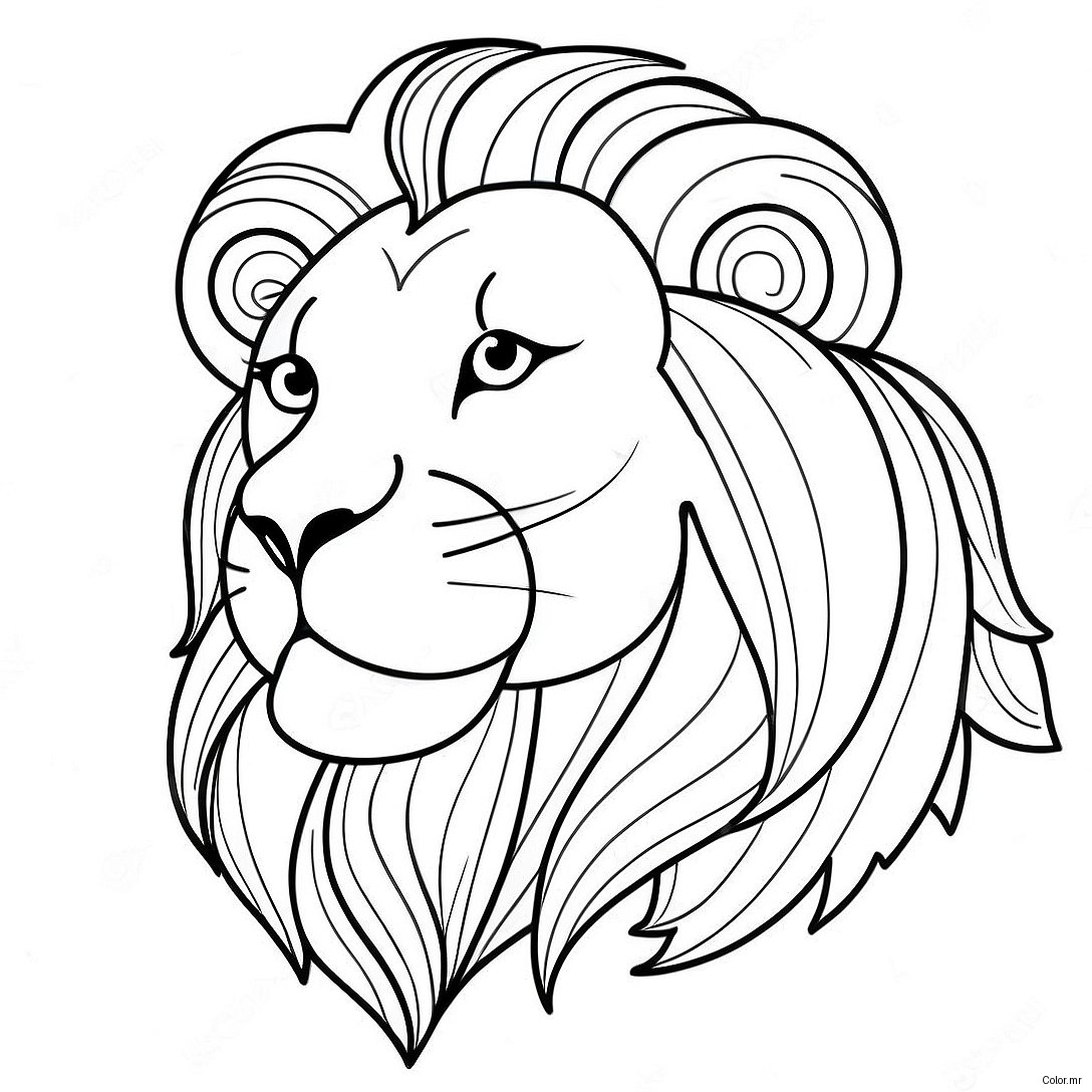 Majestic Lion From Carnival Of The Animals Coloring Page 66191 54670