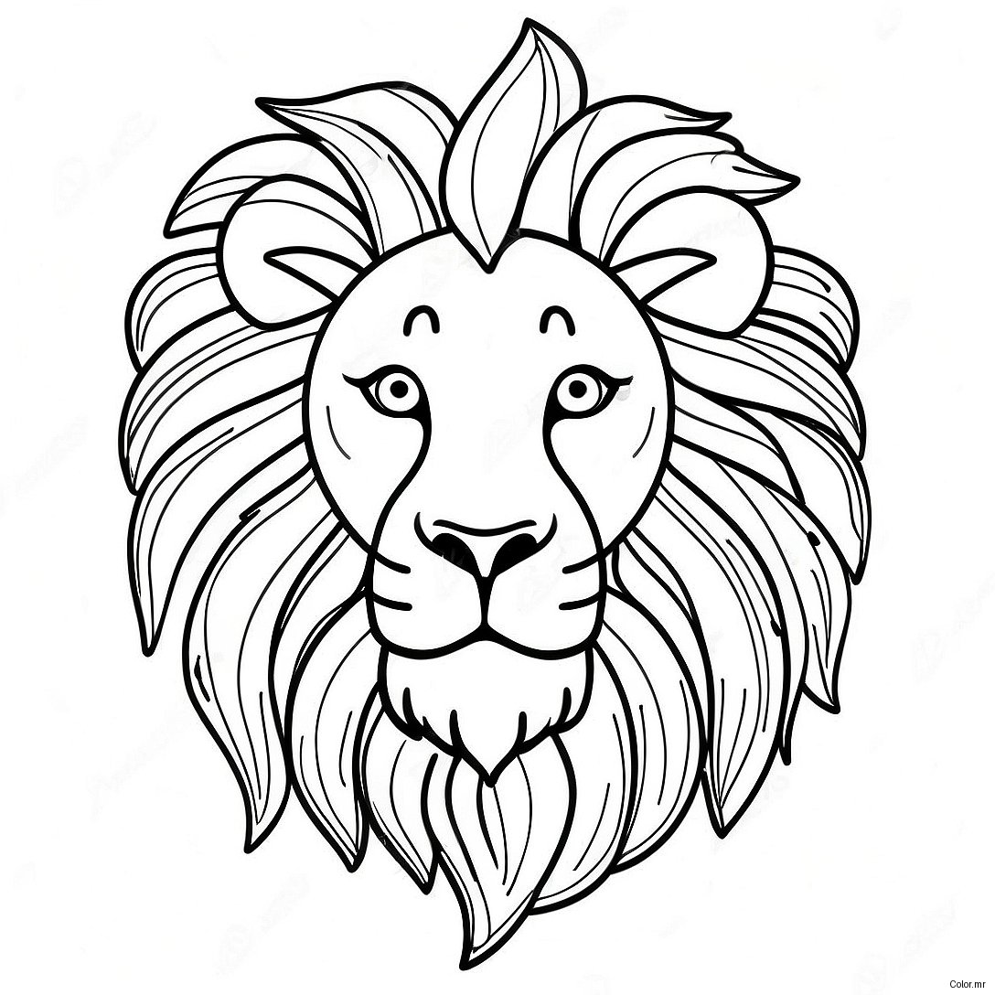 Majestic Lion From Carnival Of The Animals Coloring Page 66191 54672