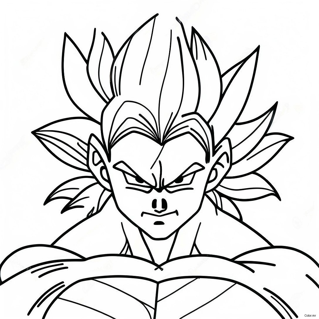 Majestic Super Saiyan 4 Transformation Coloring Page 36996 30820