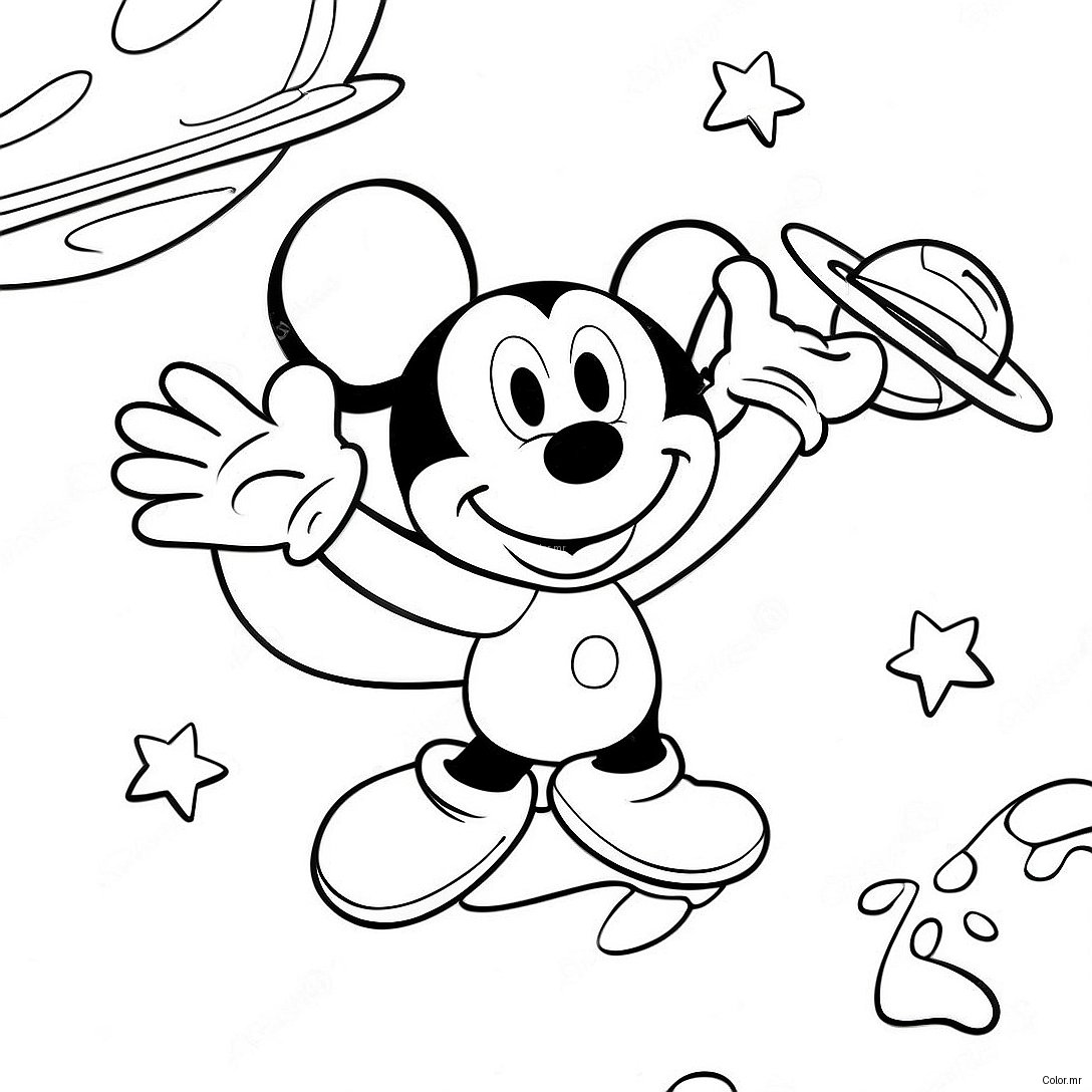 Mickey Mouse Clubhouse Space Adventure Coloring Page 71433 59047