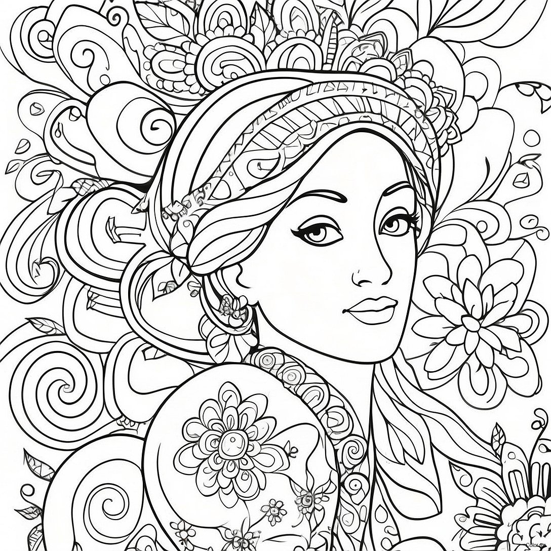 Mindful Adult Coloring Pages For Stress Relief 41390 34364