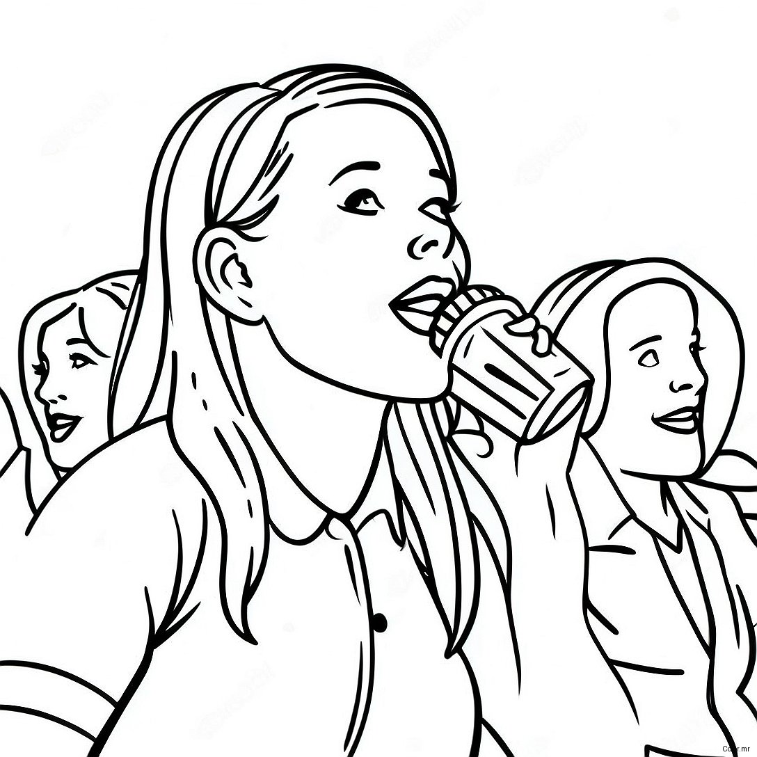 Ms Rachel Singing With Friends Coloring Page 43723 36376