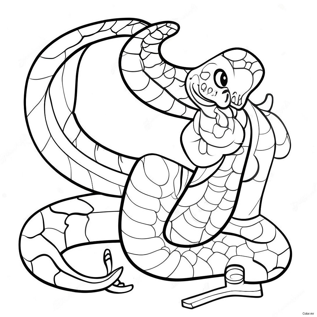 Obanai Iguro With Serpent Pet Coloring Page 33202 17440