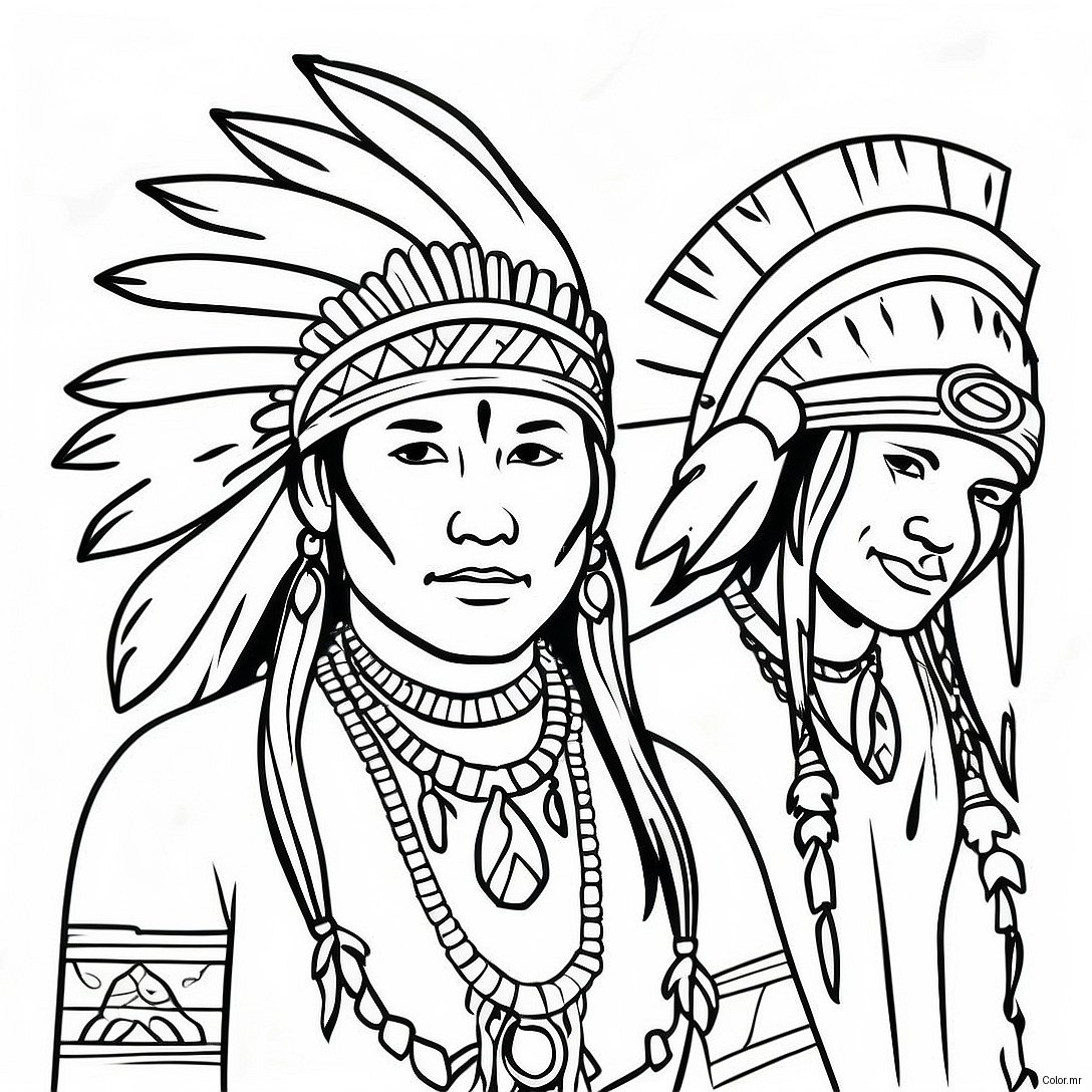 Oklahoma Native American Culture Coloring Page 40208 33346