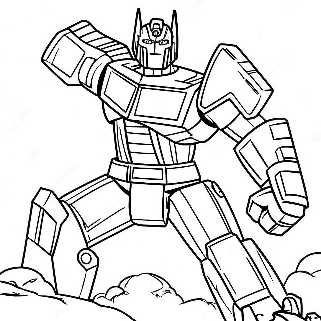 Optimus Prime In Battaglia Da Colorare 61507 51003