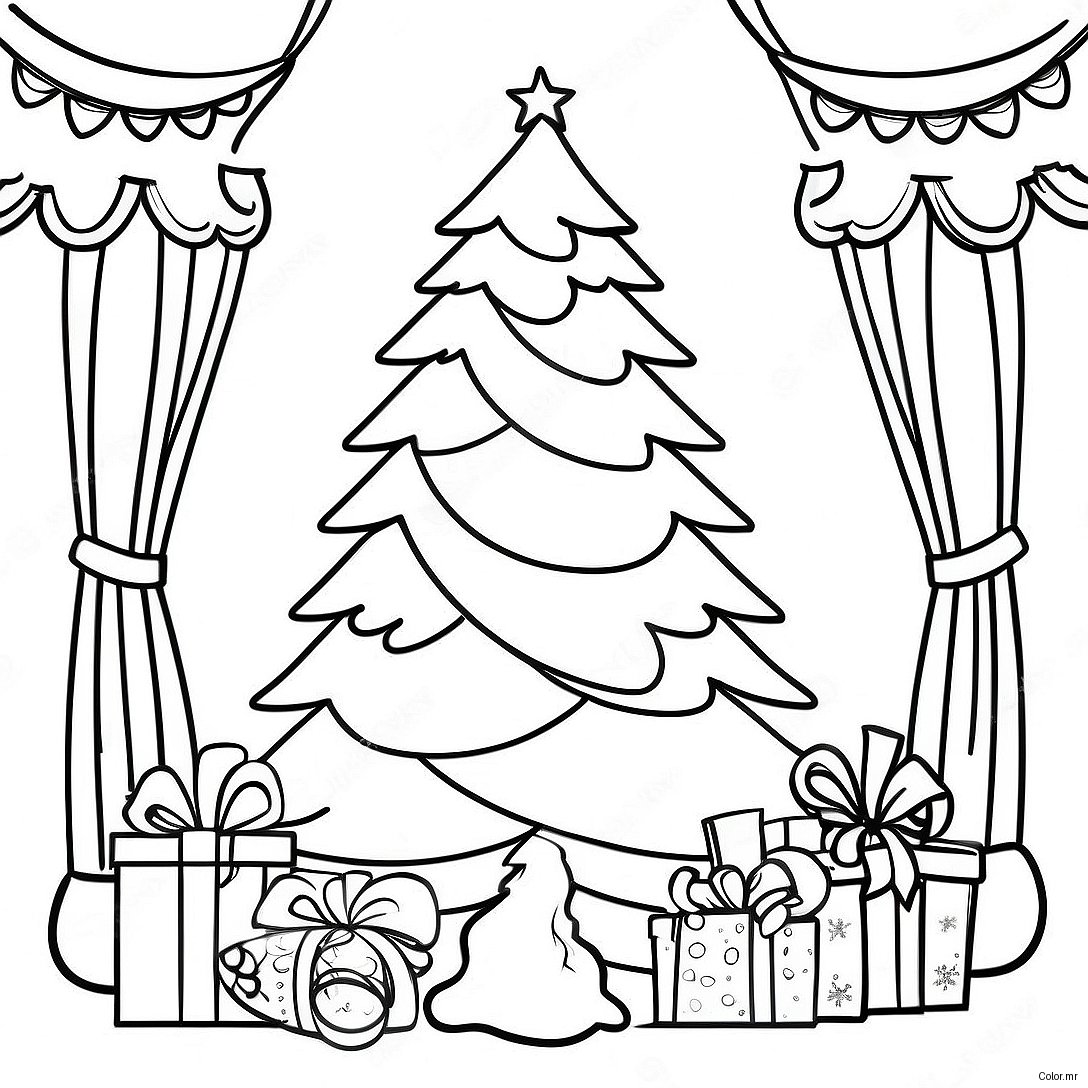 Pagina Da Colorare Albero Di Natale Vintage 10607 8697