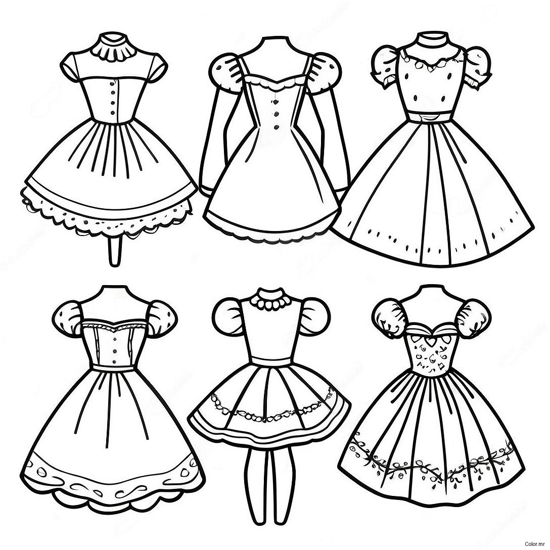 Pagina Da Colorare Bambole Di Carta Vintage 6165 4927