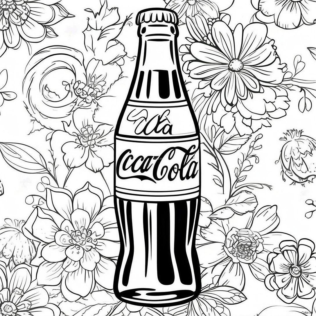 Pagina Da Colorare Bottiglia Coca Cola Vintage 19879 18553