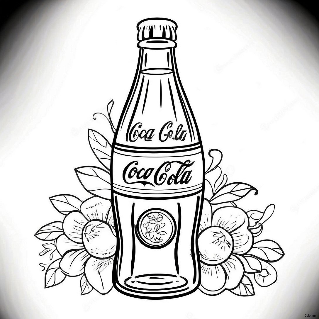 Pagina Da Colorare Bottiglia Coca Cola Vintage 19879 18556