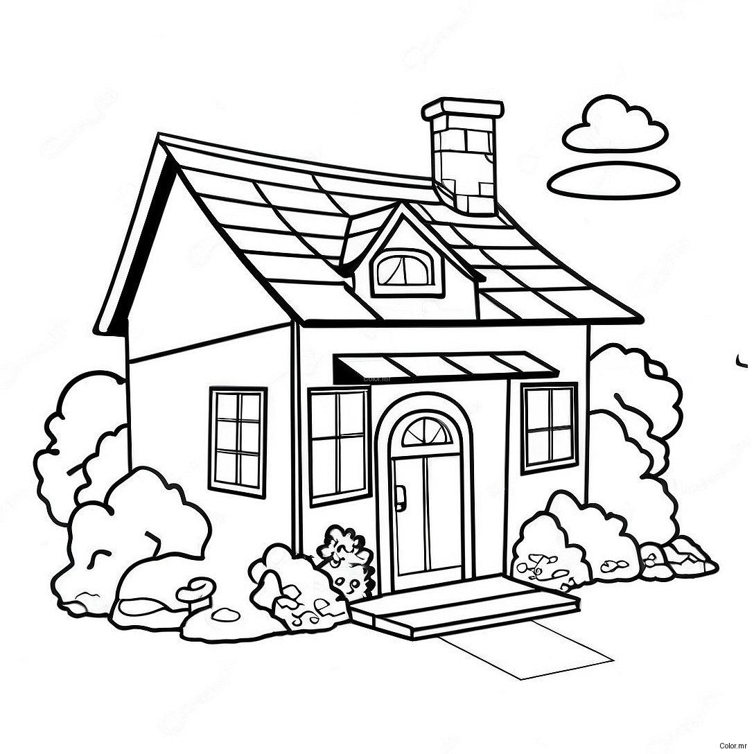 Pagina Da Colorare Cottage 70093 57959