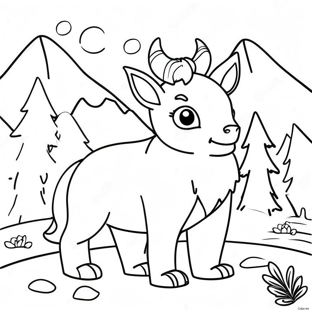 Pagina Da Colorare Degli Animali Di Montagna 73705 60827