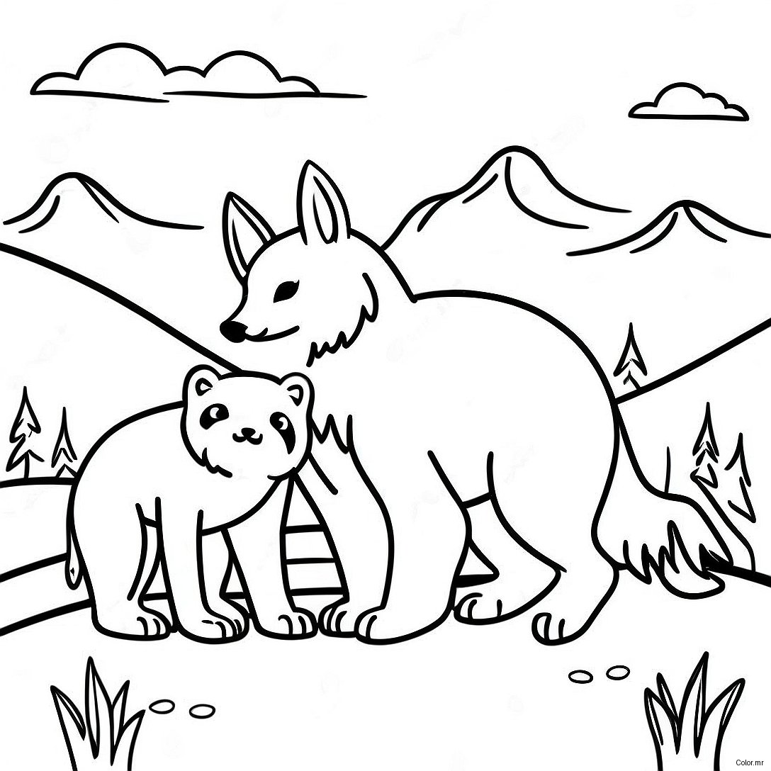 Pagina Da Colorare Degli Animali Di Montagna 73705 60828