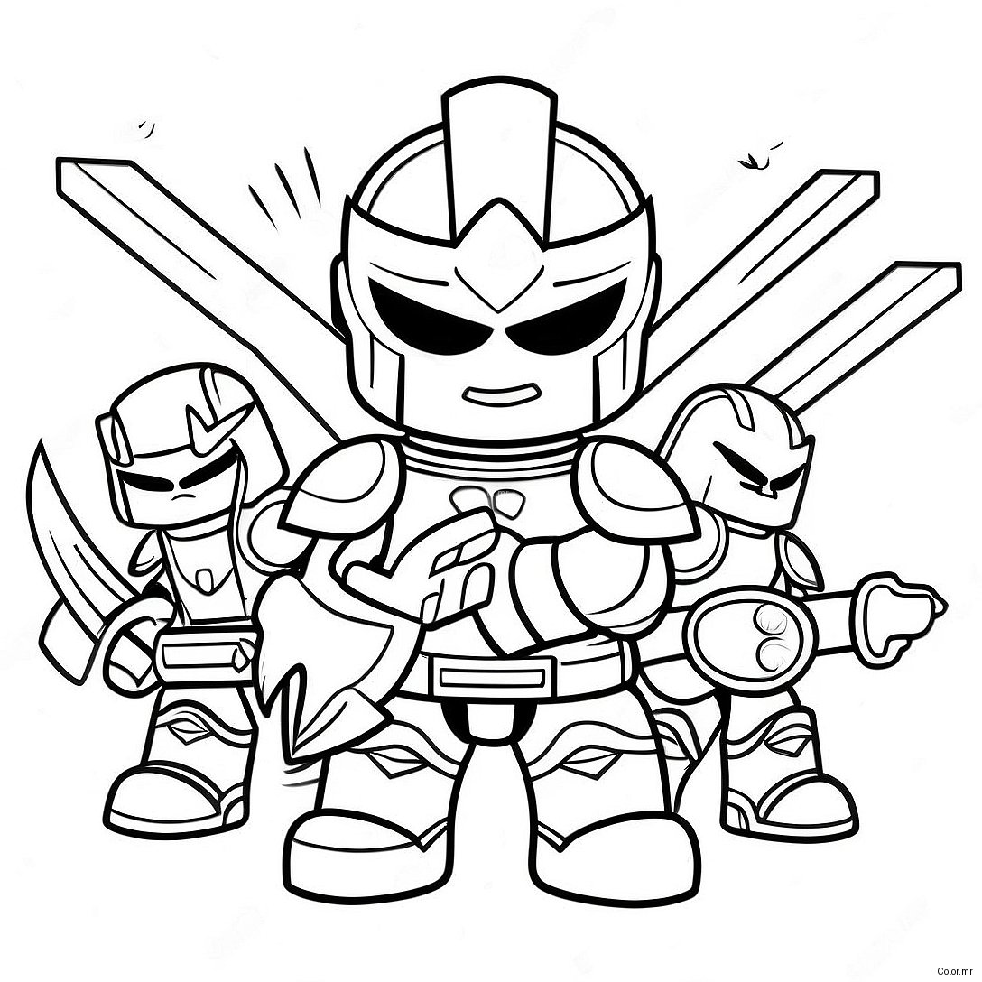 Pagina Da Colorare Degli Eroici Nexo Knights In Battaglia 61227 50776