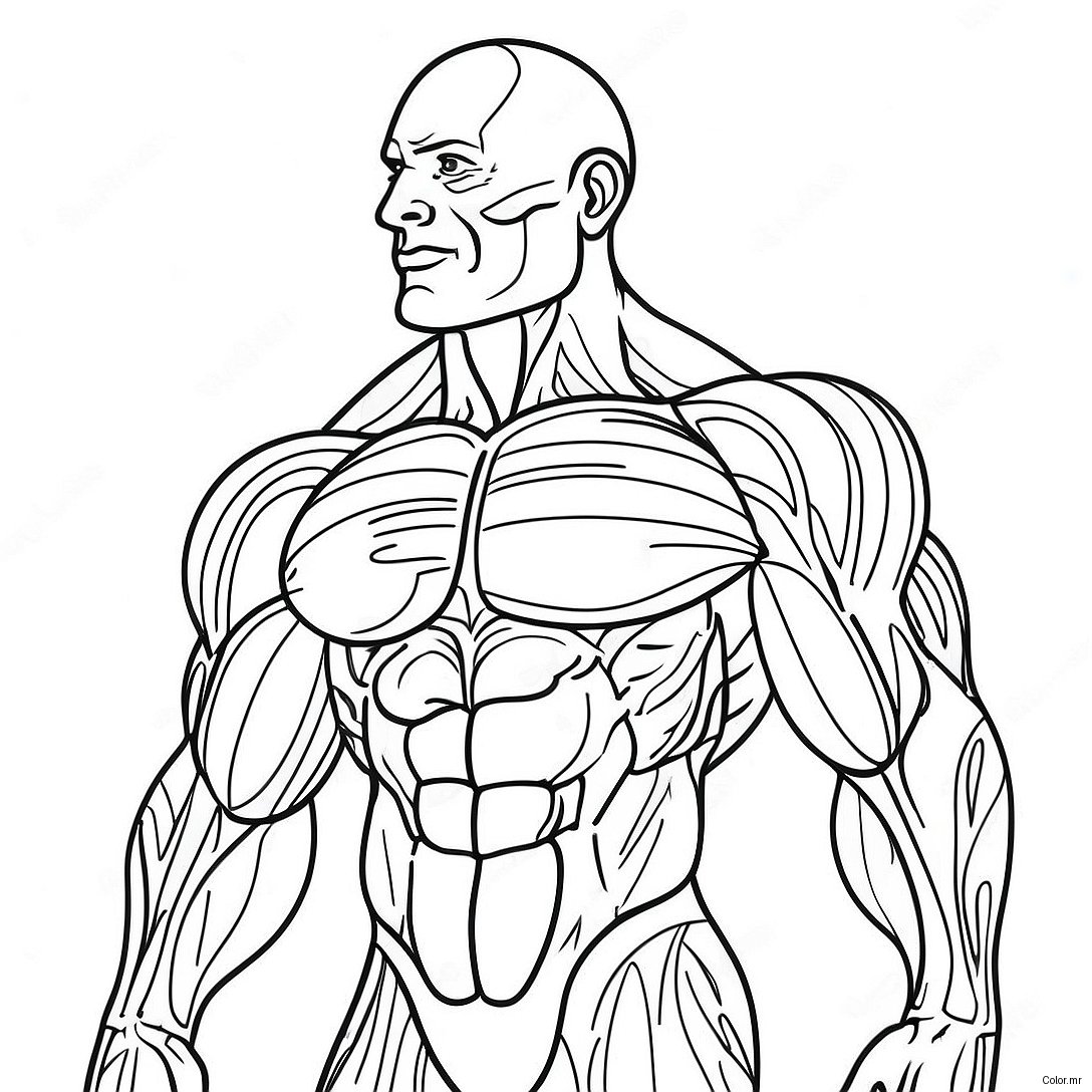 Pagina Da Colorare Dei Muscoli Umani Dettagliati 31369 28090