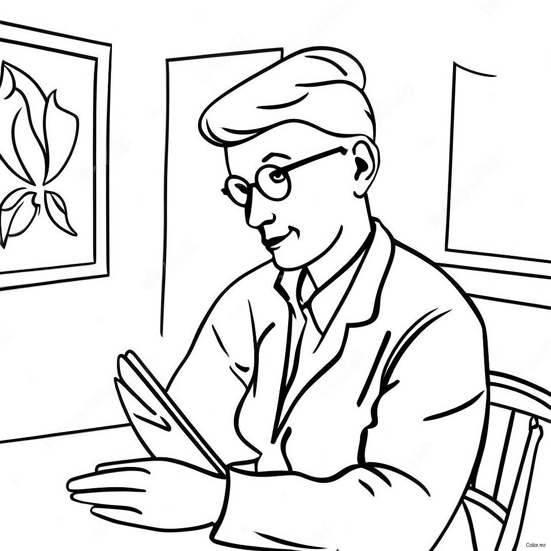Pagina Da Colorare Dei Ritagli Di Matisse 41940 34804