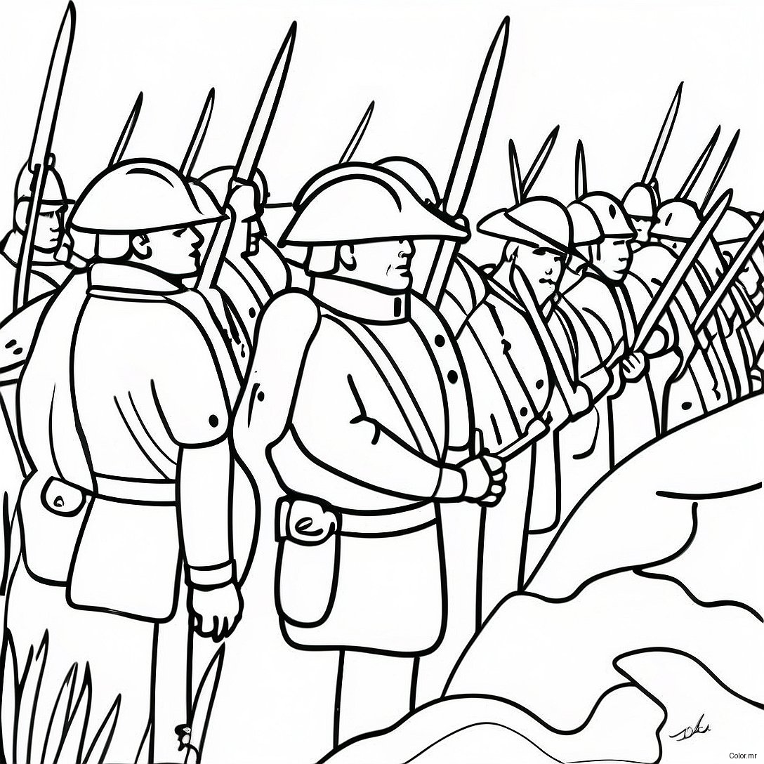 Pagina Da Colorare Dei Soldati Patriottici In Battaglia 10197 8384