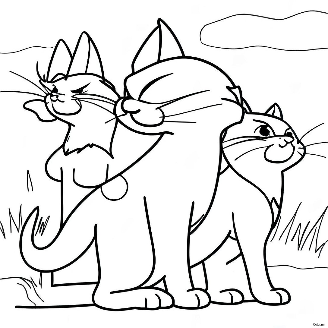 Pagina Da Colorare Dei Warrior Cats In Battaglia 34753 28941