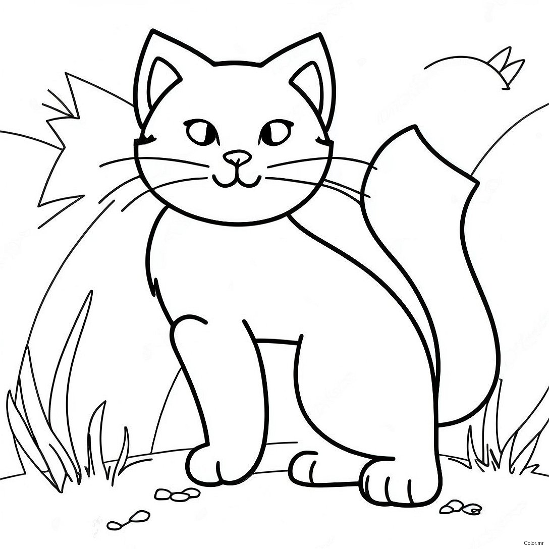 Pagina Da Colorare Del Feroce Gatto Guerriero In Battaglia 31829 16372