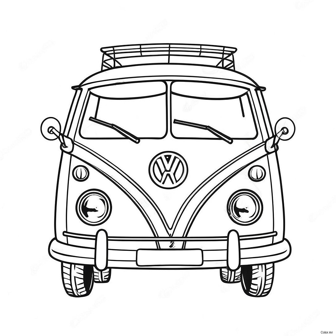 Pagina Da Colorare Del Furgone Volkswagen Vintage 56742 47162