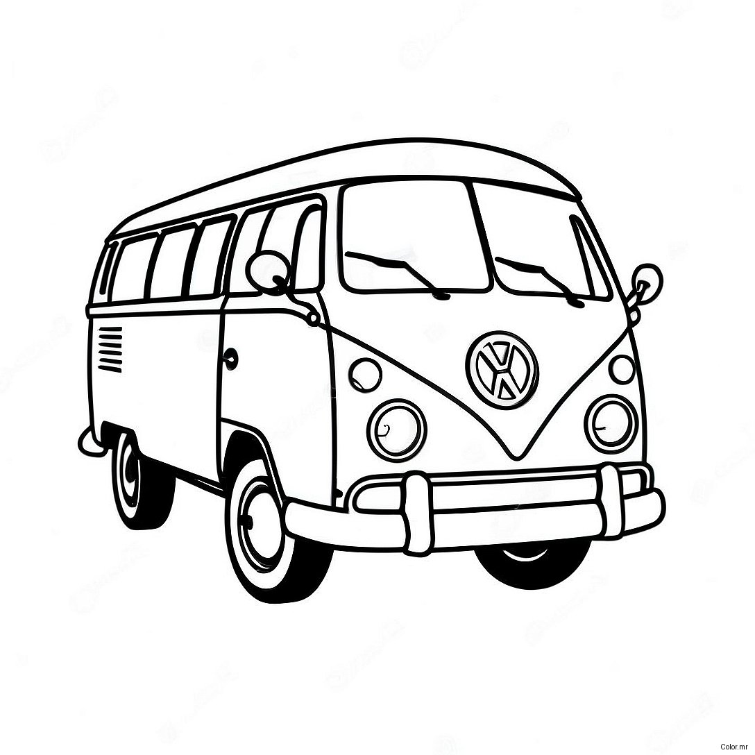 Pagina Da Colorare Del Furgone Volkswagen Vintage 56742 47163
