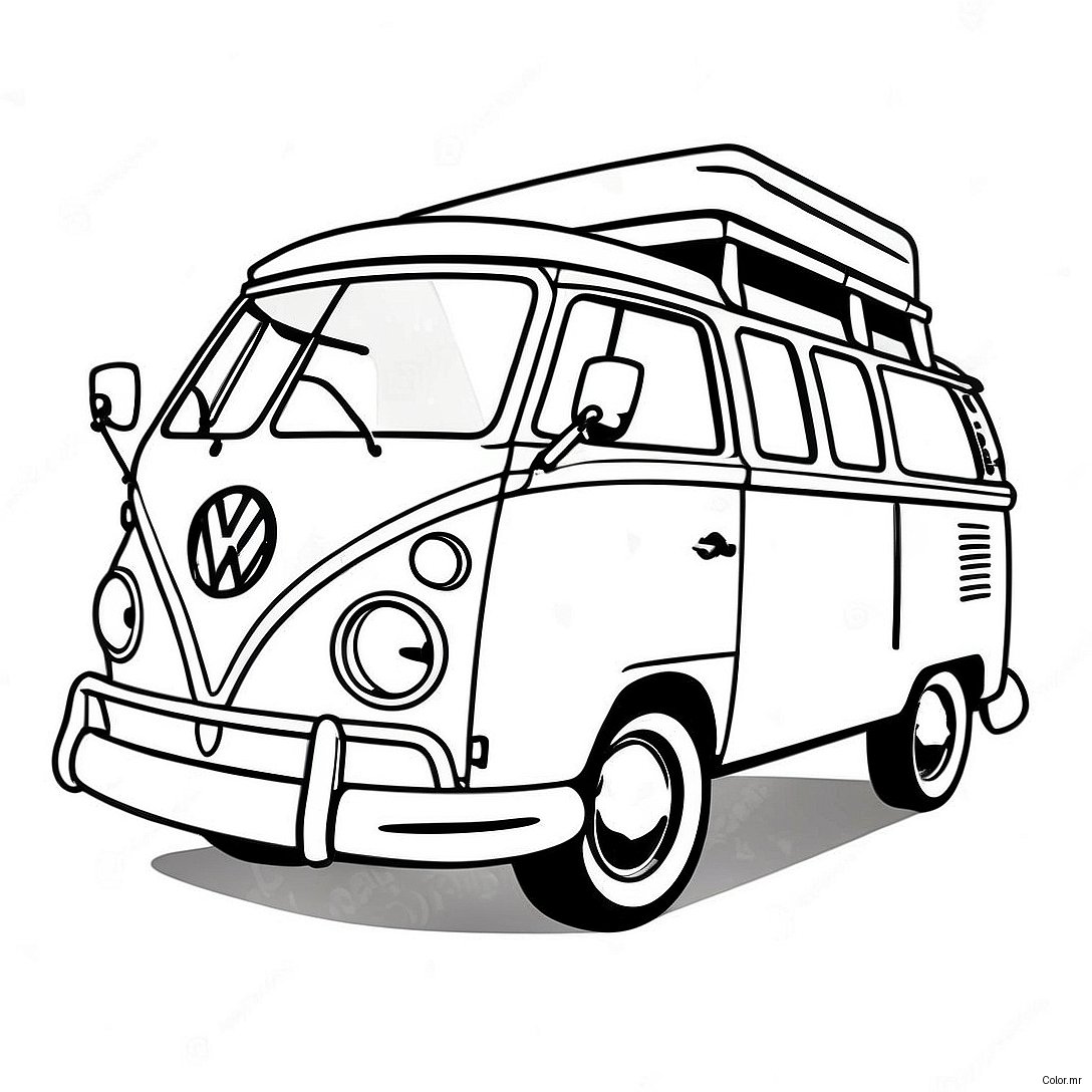 Pagina Da Colorare Del Furgone Volkswagen Vintage 56742 47164