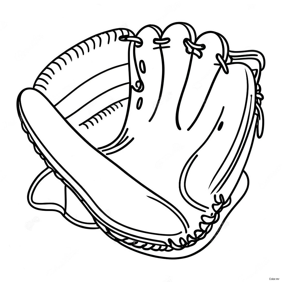 Pagina Da Colorare Del Guanto Da Baseball Vintage 52277 43501
