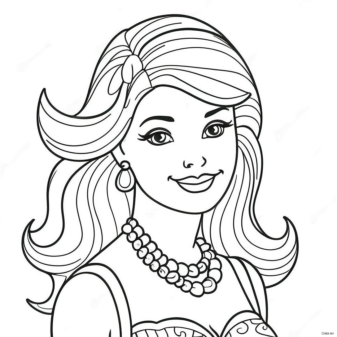 Pagina Da Colorare Della Barbie Vintage 8265 6699
