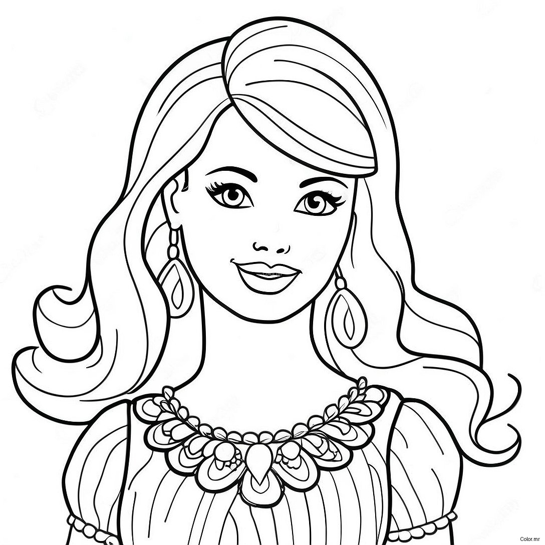 Pagina Da Colorare Della Barbie Vintage 8265 6700