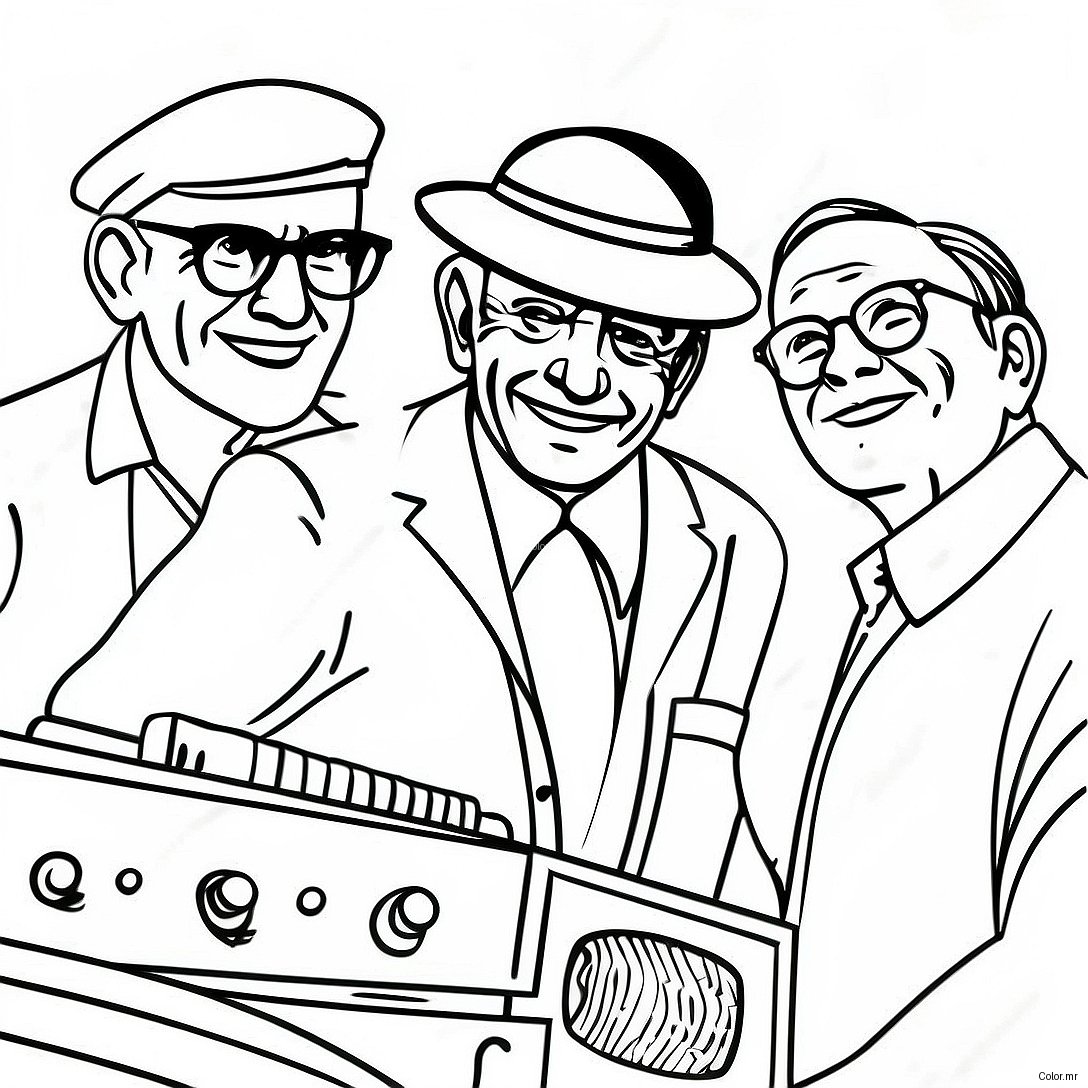 Pagina Da Colorare Della Musica Vintage 53538 44470